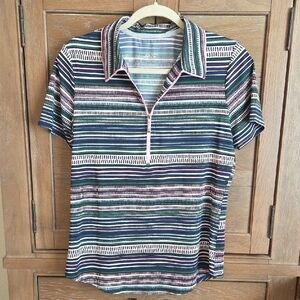 Jofit Striped Polo Shirt Size M